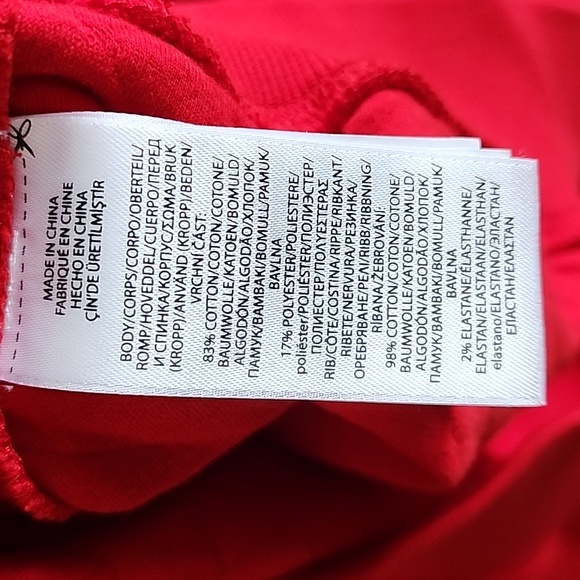 NWT Polo R.L.: Quilted & Collared 1/4 zip Sweatshirt, Red Blue, Girl's CL (16) - Picture 6 of 11